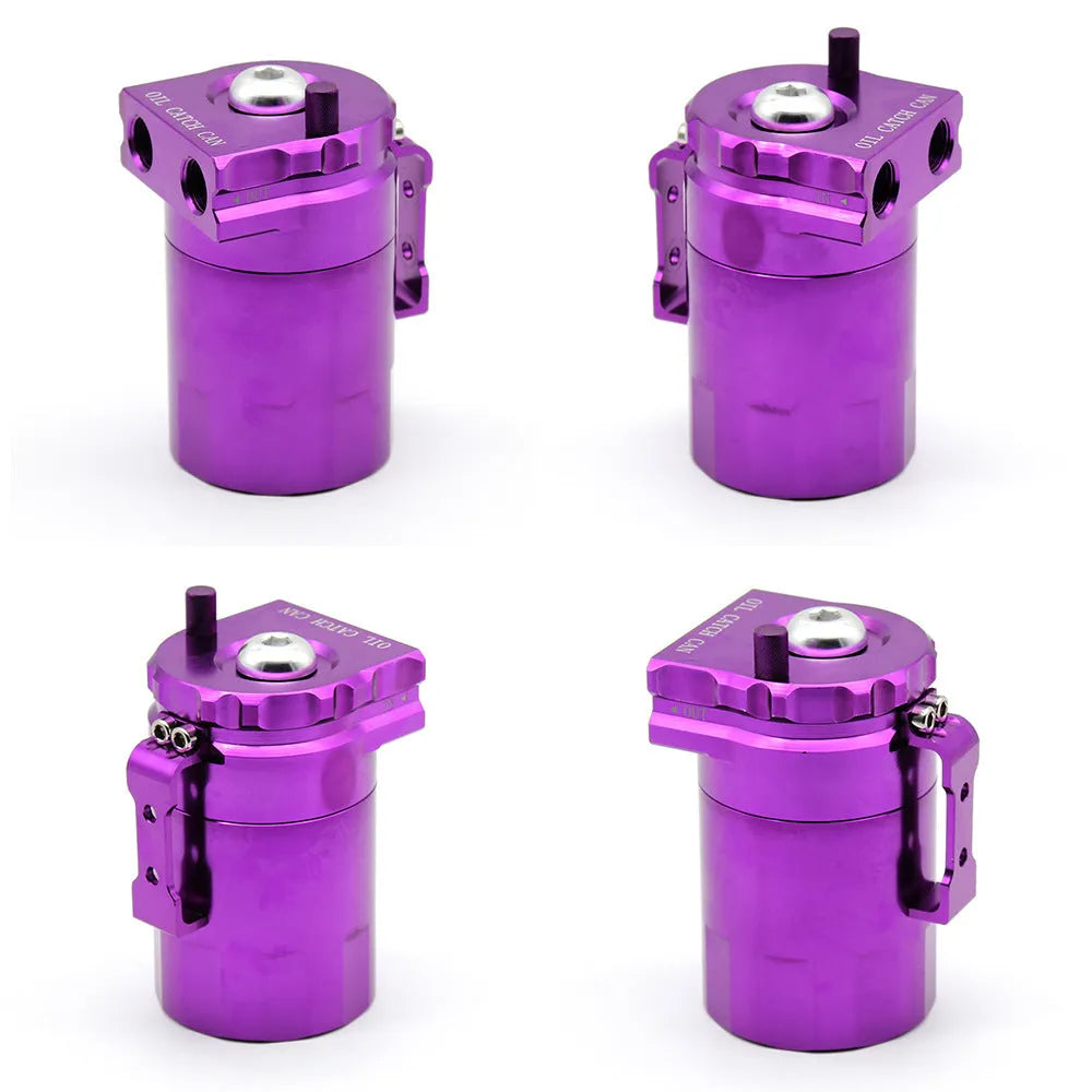 Universal aluminium alloy engine oil breathable pot XH-JT049 in black colour for car modification
