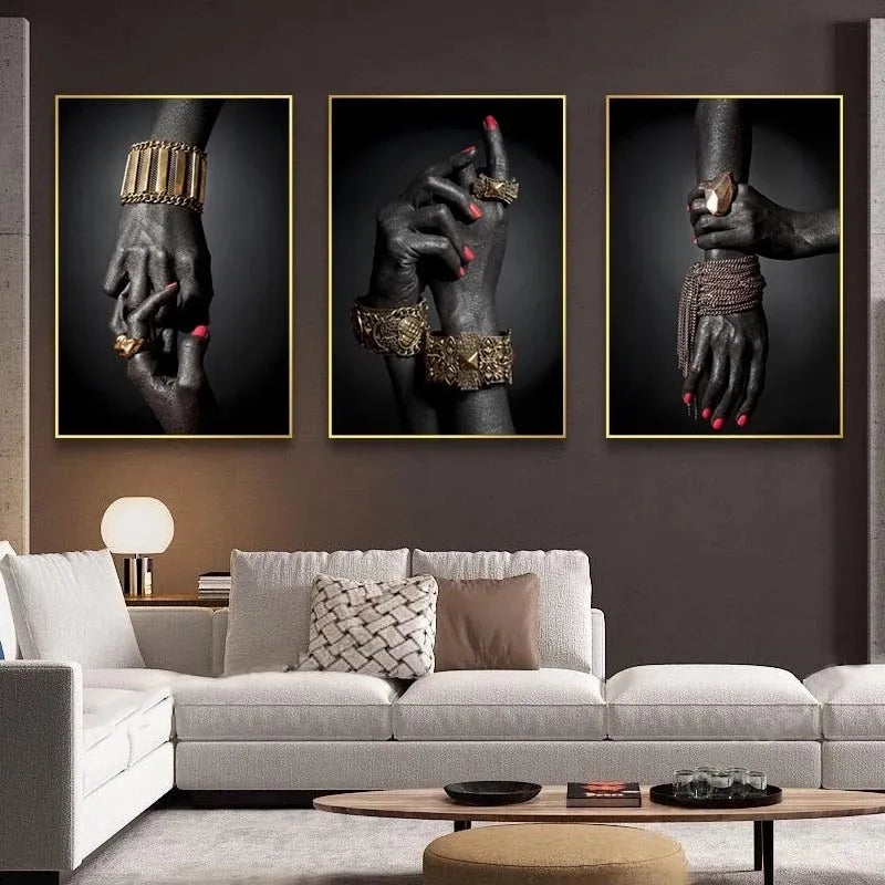 Frameless canvas painting wall art in modern style with landscape pattern, available in multiple sizes