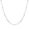 Gold hollow pendant necklace for women with O-link chain and round element, stainless steel with 18k electroplating