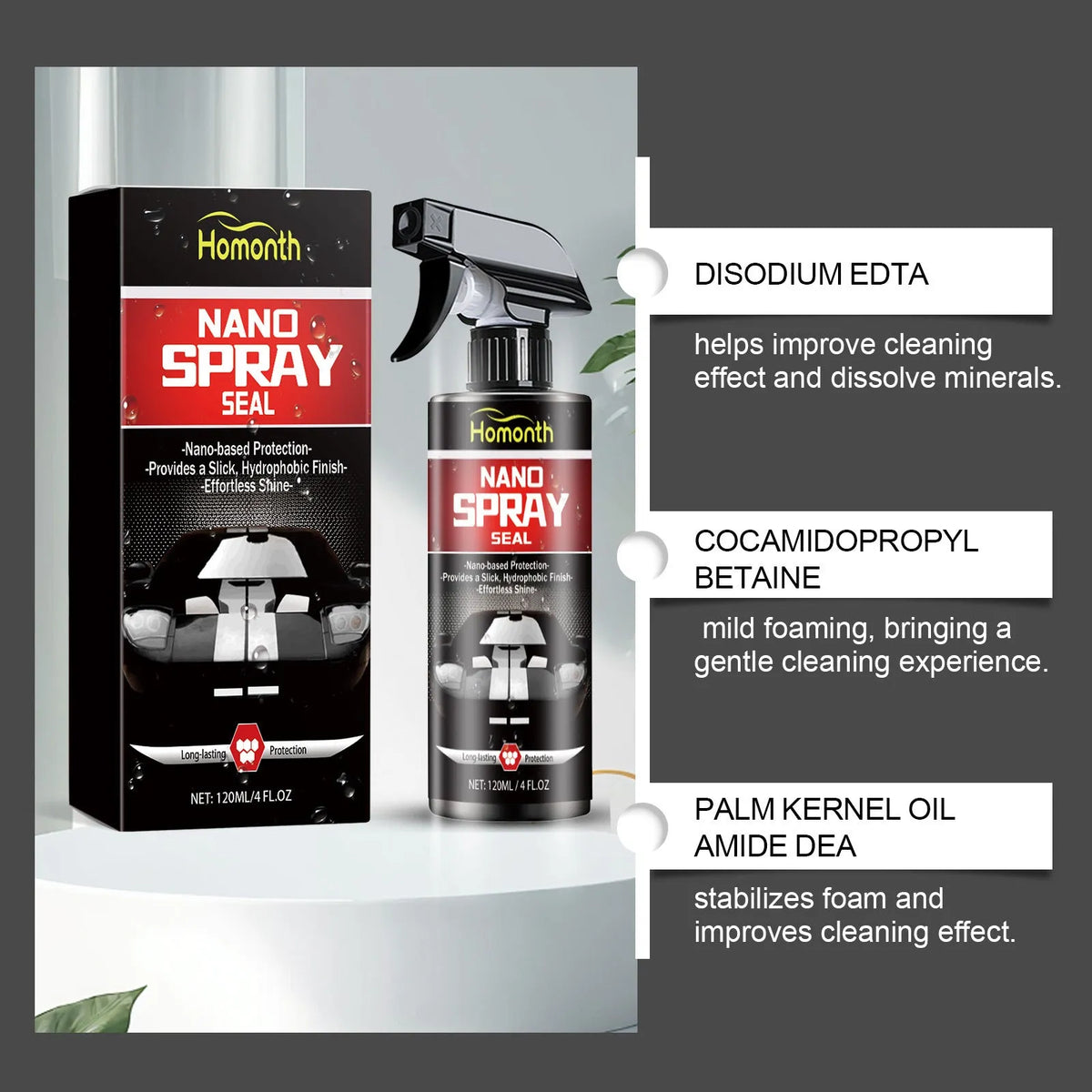 120ml automotive nano coating polish bottle with microfibre towel for car paint scratch removal