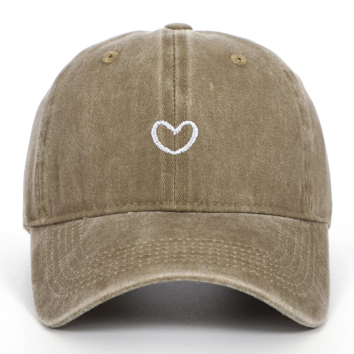 Cotton baseball cap with embroidered design and adjustable sizing in multiple colour options