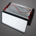 Two flat LED truck licence plate light bars with 15 LEDs each, showing plastic housing.