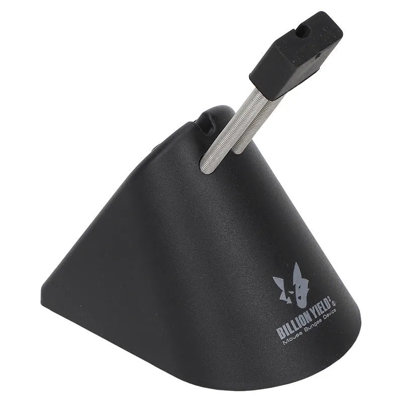 Black or white ABS game mouse cable holder bracket for wired mouse cable management on a desk