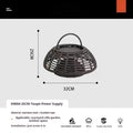 Outdoor chandelier garden lamp stainless steel 25cm 5W LED IP65 taupe