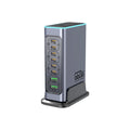 660W gallium nitride desktop charger with Type-C interface and multi-port design for mobile phone and tablet use