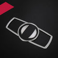 Silver ABS decorative strip for BMW headlight switch frame interior trim