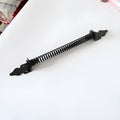 Black stainless steel door closer spring tension accessory single unit