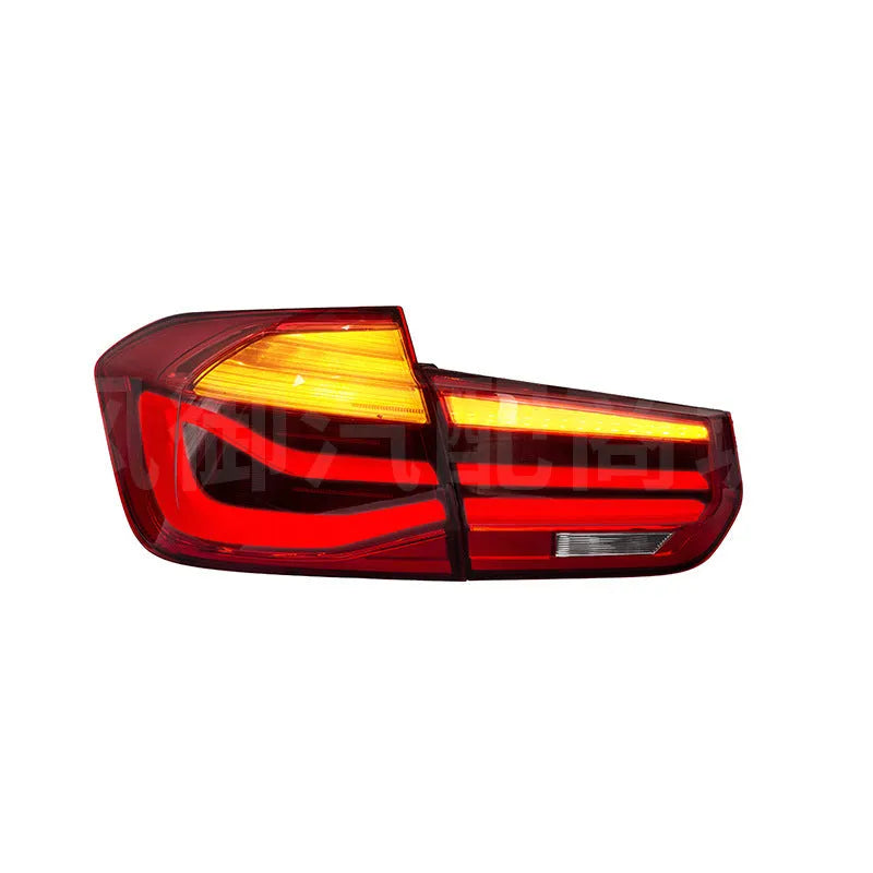 BMW 3 Series modified tail light assembly with streamer steering LED running lights in red or smoked black