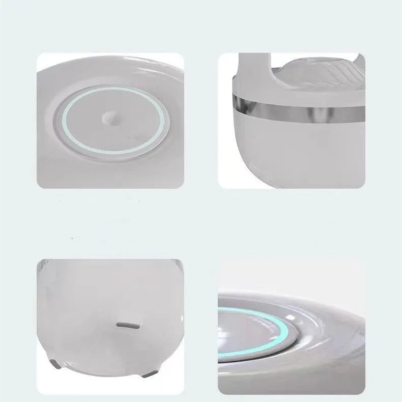 Anti gravity water drop humidifier, round ABS plastic body, 120x120x229mm, USB powered, white or black
