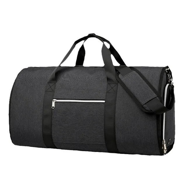 Oxford cloth business leisure storage sports bag in grey black or dark blue with dry wet separation compartments
