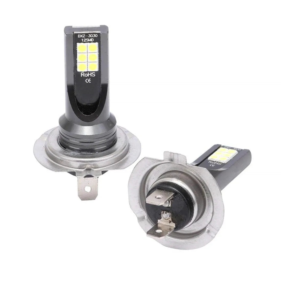 H7 12SMD 110W LED fog light bulb with aluminium housing and white light output