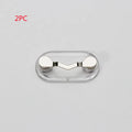 Magnetic glasses holder in black or silver, ABS and stainless steel bracket for travel storage