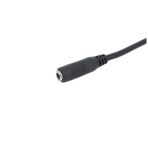 Black 22AWG DC power cord with copper core male to female plug