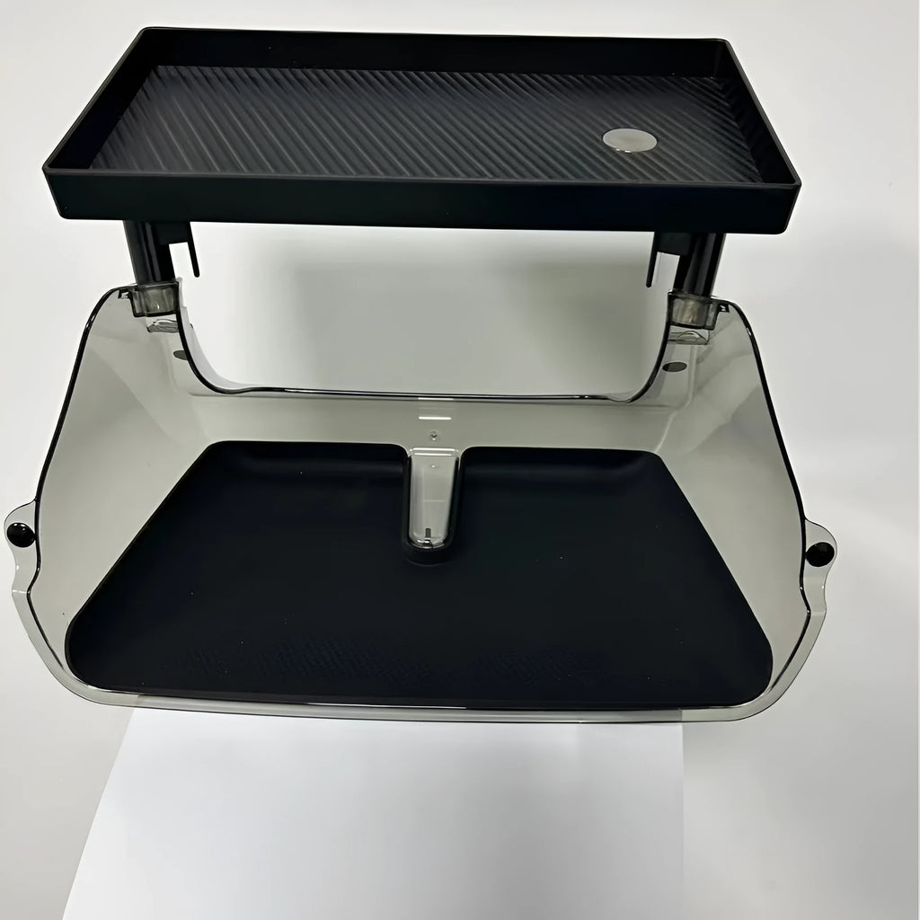 Black ABS plastic ETC storage box for Tesla Model 3 and Y centre console.
