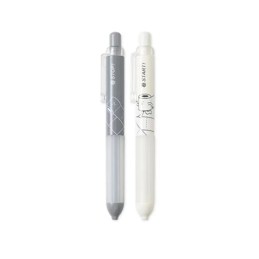 0.5mm mechanical pencil with cloud grip design in black and white colour options