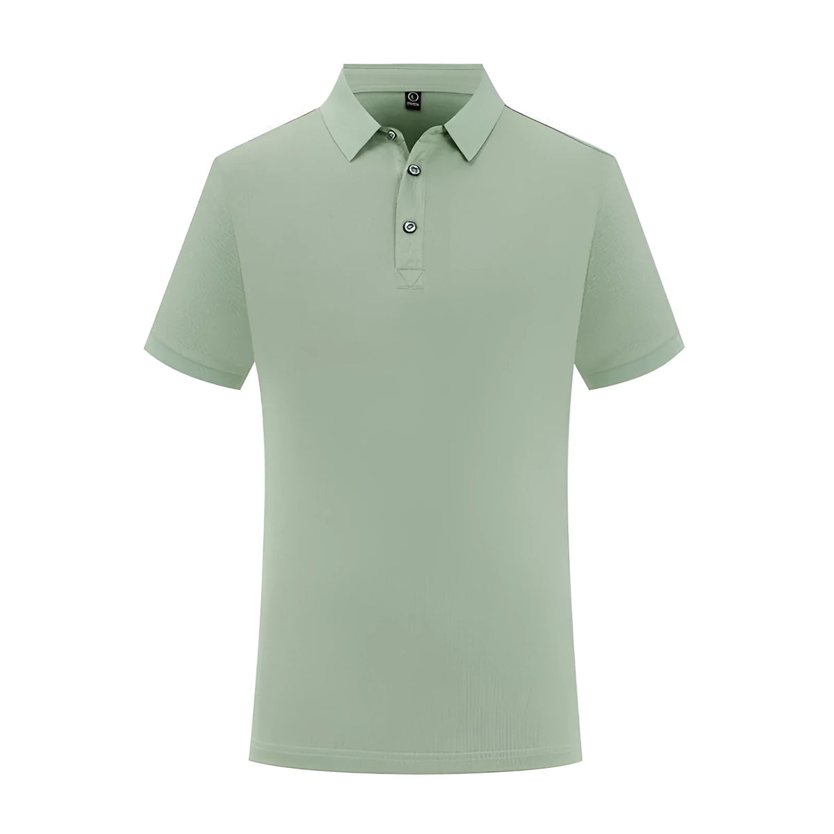 Mens short sleeve polo shirt with lapel collar and zip decoration, cotton blend, solid colour, sizes S to 4XL