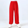 Children's black high-elasticity Sanda practice pants made from Lycra fabric