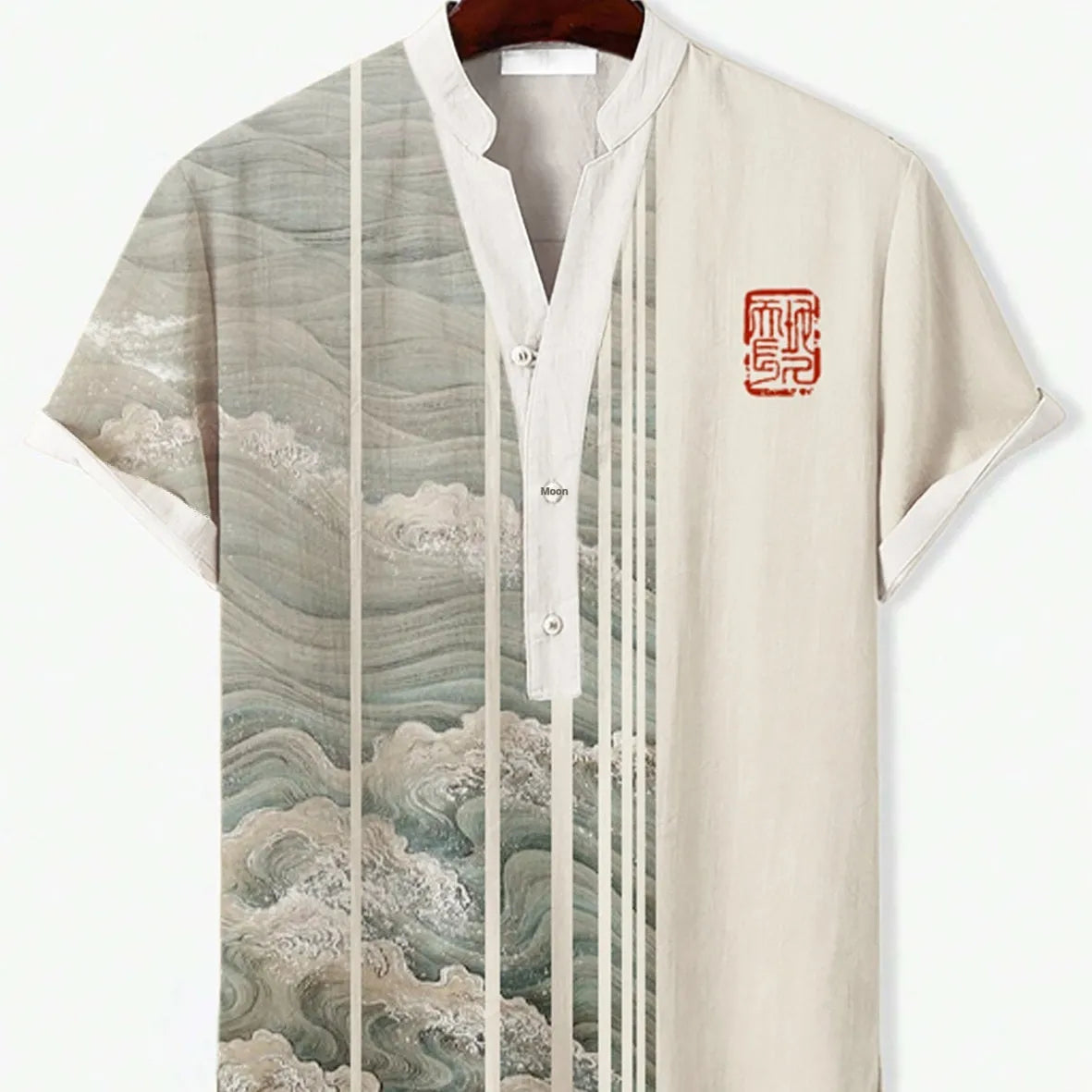 A short sleeve shirt with a 3D digital animal print, available in multiple colours and sizes up to 5XL.