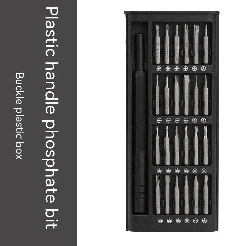 24-piece magnetic precision screwdriver set with multiple bits and handles for electronics repair