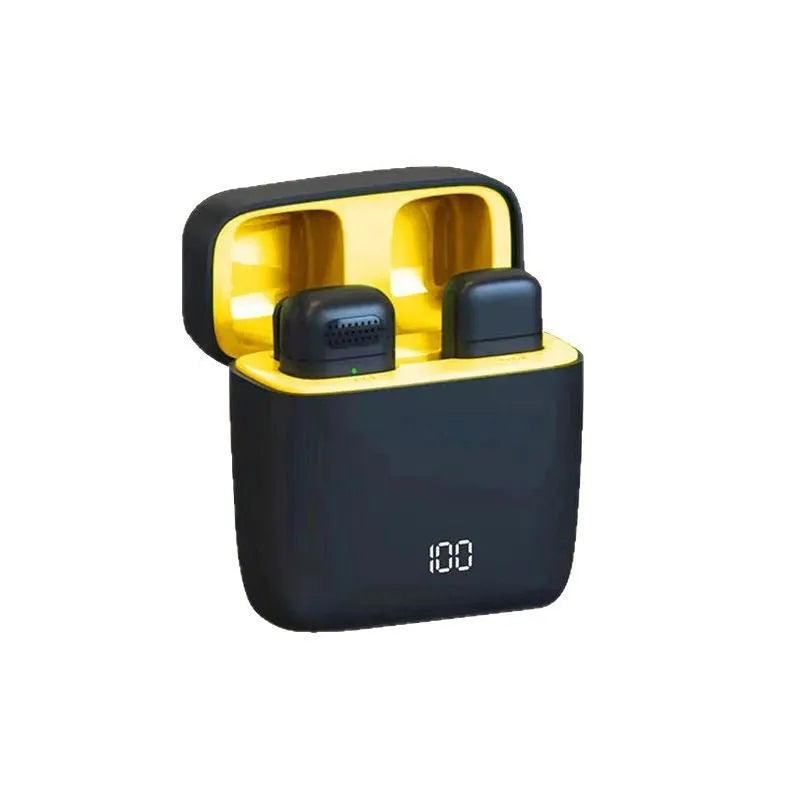 Wireless collar clip microphone with charging bin, Apple or Android option, built-in battery, jiakas brand