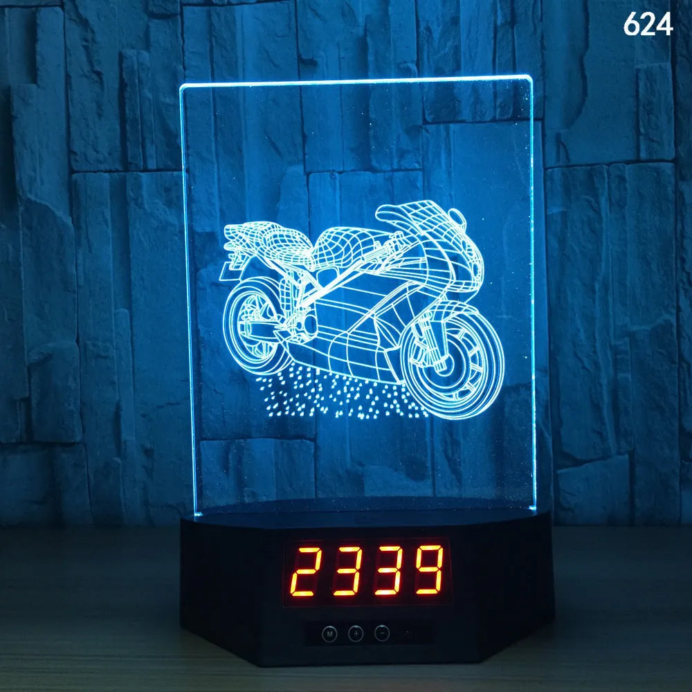 3D glowing dolphin night light LED table lamp with remote control on wooden surface
