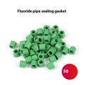 Pack of 50 green fluorinated rubber sealing rings for car air conditioning charge pipes, moulded automotive seals