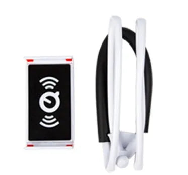 Universal mobile phone neck holder with 360-degree rotating clamp in various colours