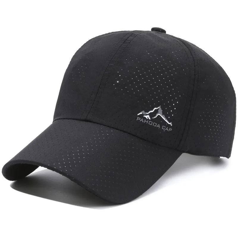 Adjustable polyester baseball cap in dome crown style for summer sun protection