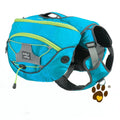 Pet self backpack carrier for medium and large dogs, detachable chest-worn, water-repellent polyester, purple orange blue