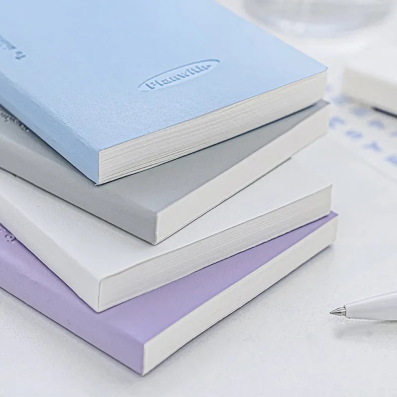 A4 embossed meter book showing cover detail and open pages, available in multiple colours.