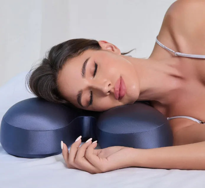 Purple memory foam pillow for side sleeping 58x40cm adult