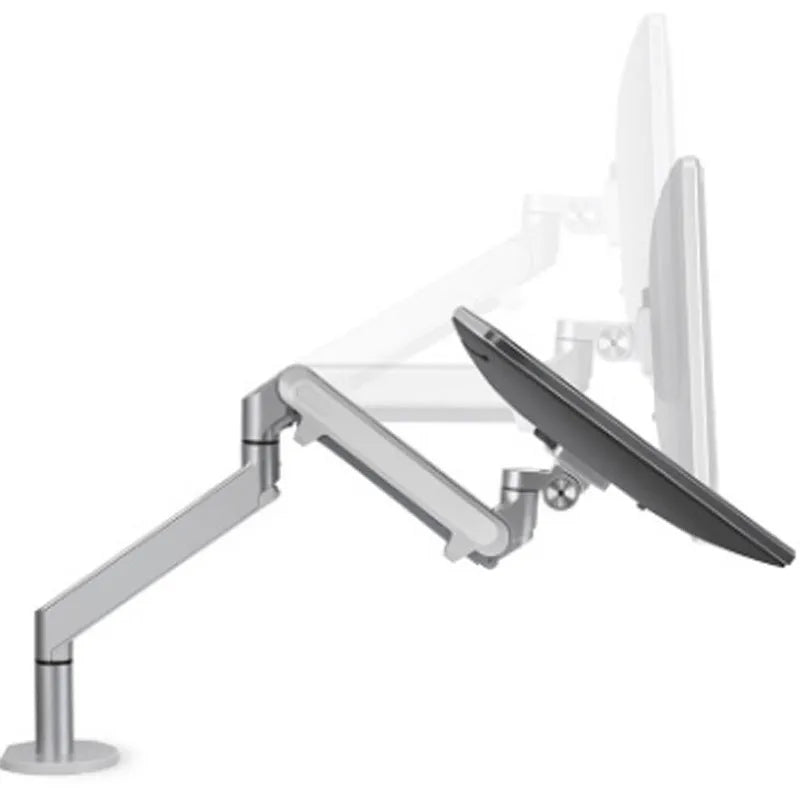 Silver aluminium alloy hover notebook arm bracket computer stand on desk
