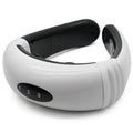 Electric neck massager with far infrared and six pulse modes, 14x16x5cm, battery or charging version