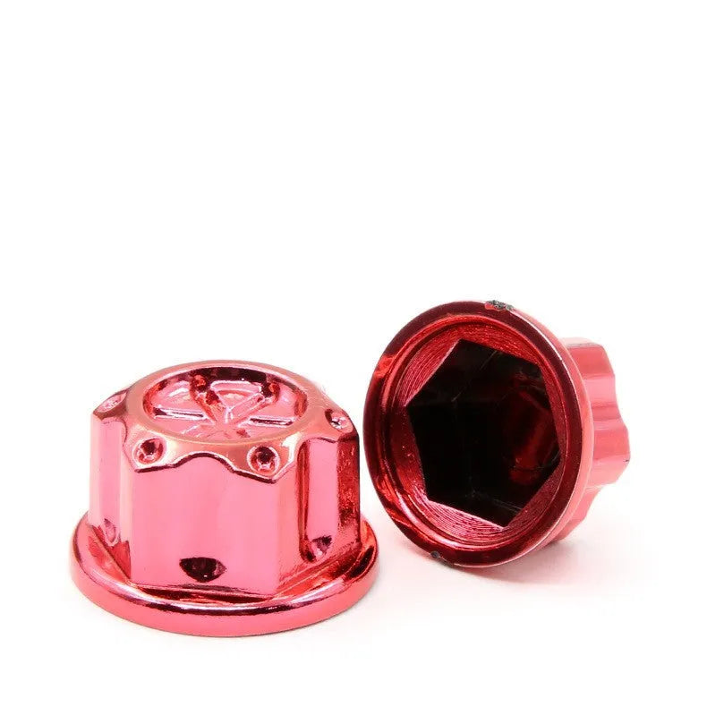 Set of 30 multi-coloured ABS plastic screw covers for motorcycle engine modification.
