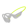 Jerry chip bone conduction open sports Bluetooth headset in grey green and black gray with silicone adjustment rope
