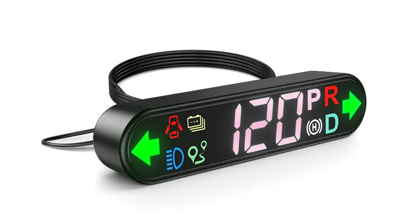 Tesla LCD intelligent air code watch nondestructive installation at air conditioning outlet with speed display