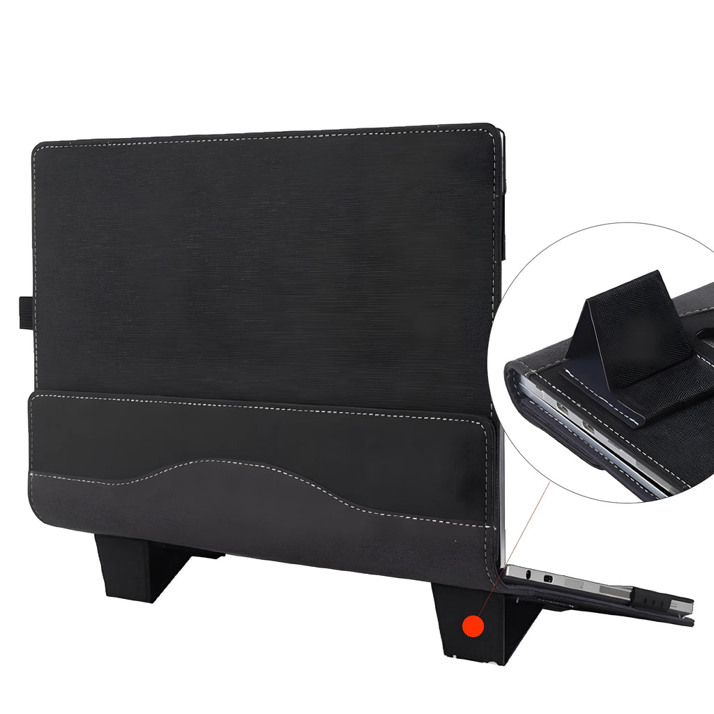 Black Chinese-style imitation leather protective sleeve for Microsoft Surface Laptop 6