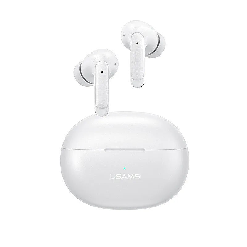 Wireless in-ear sports gaming Bluetooth headset in gradient blue colour.