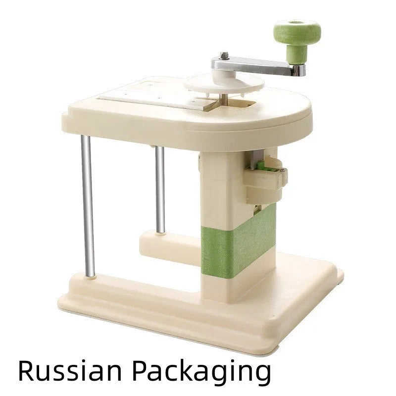 Beige stainless steel vegetable slicer and grater for kitchen use