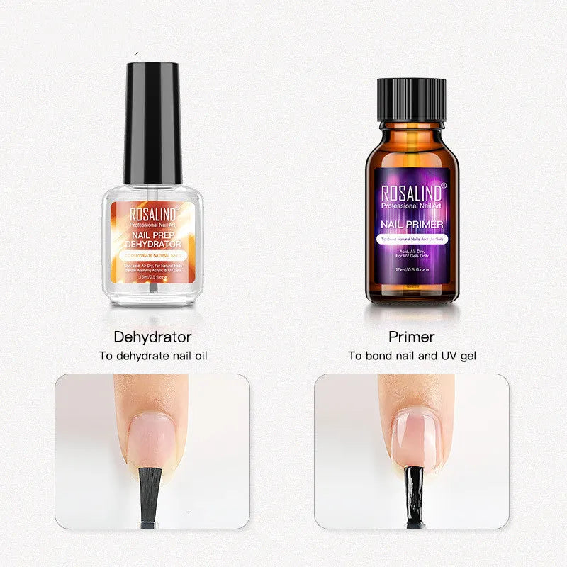 ROSALIND Nail Dehydrator 15ml bottle for cleaning nail surface and removing oil before nail art