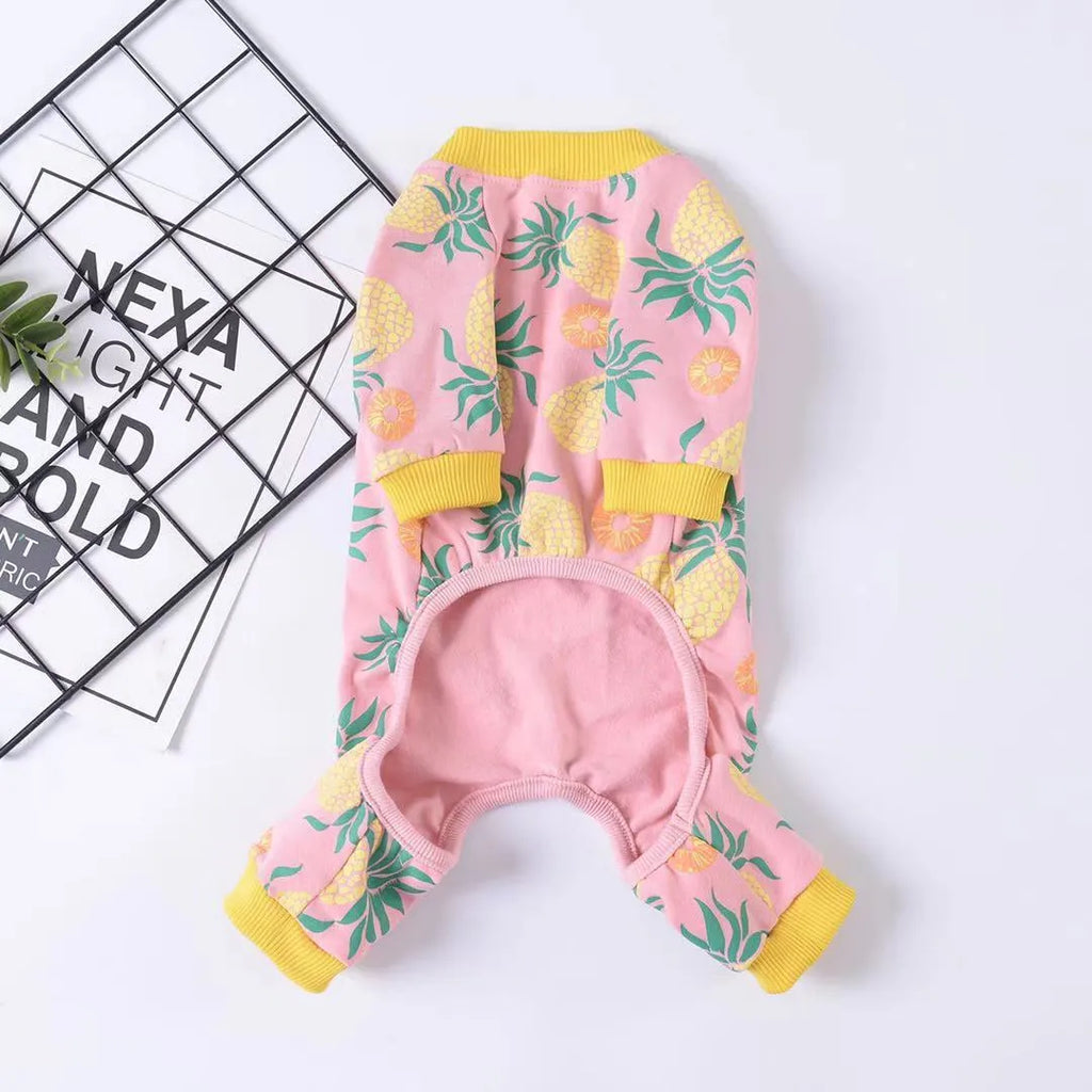 Pink cotton stretch pet sweater in sizes S to 2XL and FB with chest 20-62cm