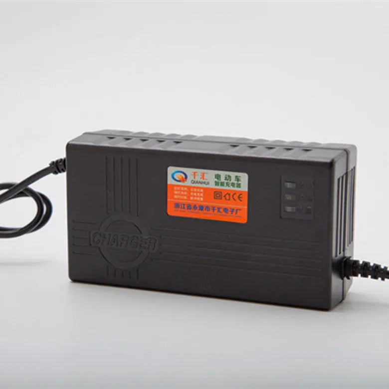 72V20AH electric car charger with DC72V output and 2.5A charging current in Black