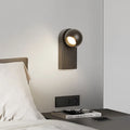 Modern rotatable 7W LED wall lamp in sand white finish for bedside use