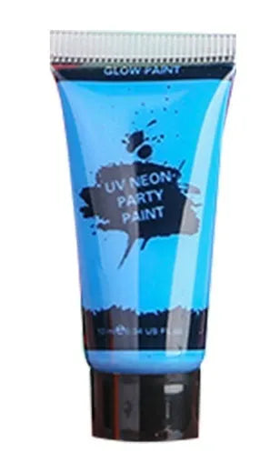 25ml plastic hose bottle of neon face and body paint in vivid colour with safe non-toxic label