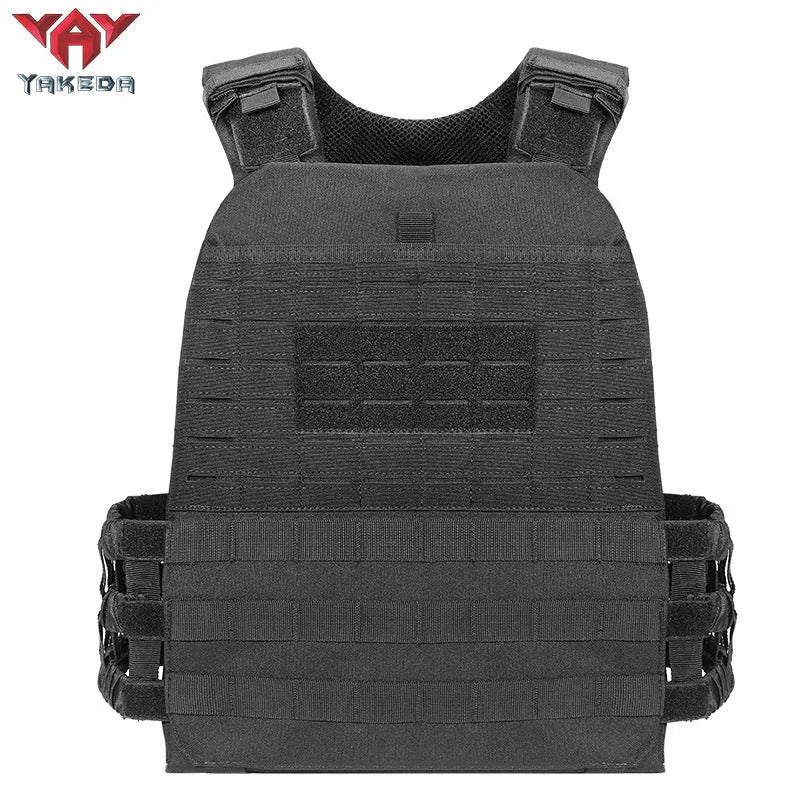 Tactical training vest in military green, 600D encryption polyester, adjustable 75-125cm waist, 1.2kg