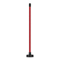 Red and blue magnetic baseball bar golf swing alignment trainer on practice mat