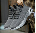 Men's mesh casual shoes in solid colour options including white, Army Green, black, grey, and khaki