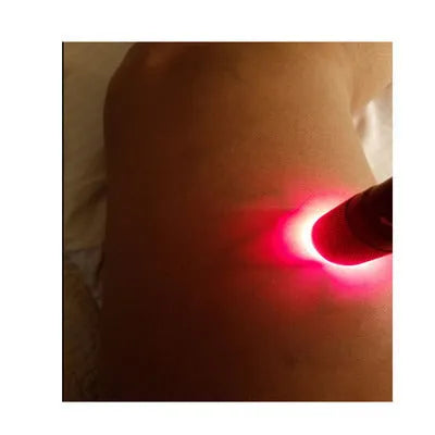 Black aluminium alloy Smart Vein Locator device for medical vein finding and red light use.
