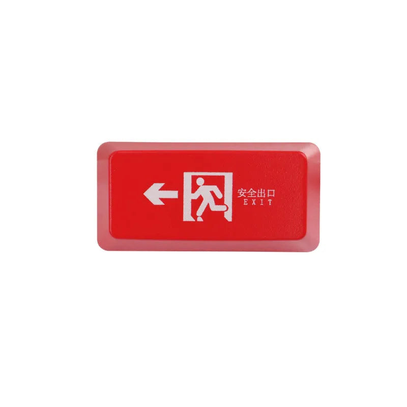 Transparent evacuation exit key cap for mechanical keyboard with RGB backlight compatibility