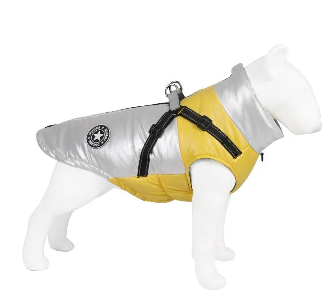 Polyester cotton pet coat in size options from S to 7XL available in multiple colours including green and orange